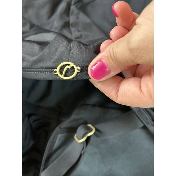 Jantzen Women's Draped Surplice One Piece Bathing Suit Black Stretch NWT Sz 22 - Picture 8 of 11